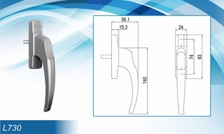 Khóa cửa bật đa điểm L730