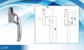 Khóa cửa bật đa điểm L731