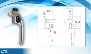 Khóa cửa bật L751
