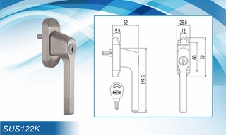 Khóa cửa bật đa điểm SUS122K